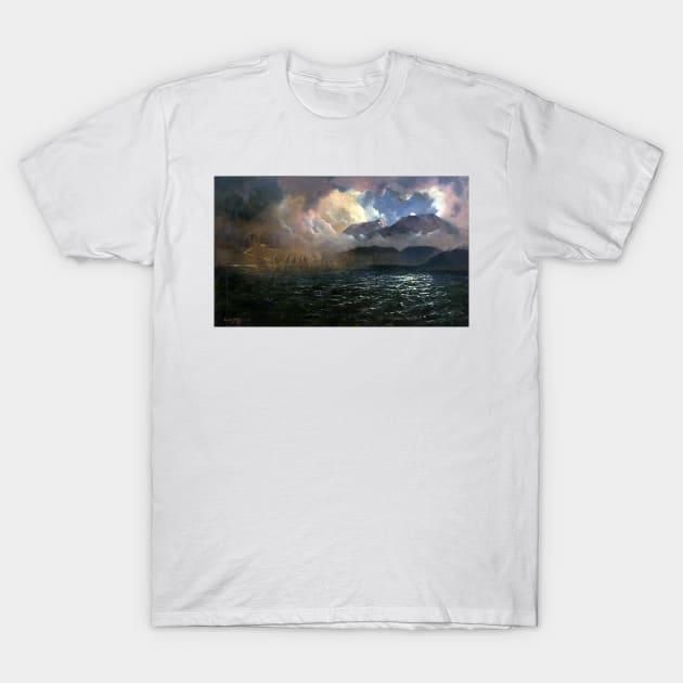 Kennett Watkins The Phantom Canoe-A Legend of Lake Tarawera T-Shirt by pdpress